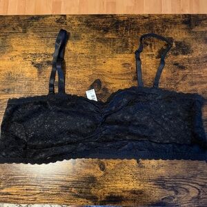 Torrid Black Lace Bralette w/ Removable Straps